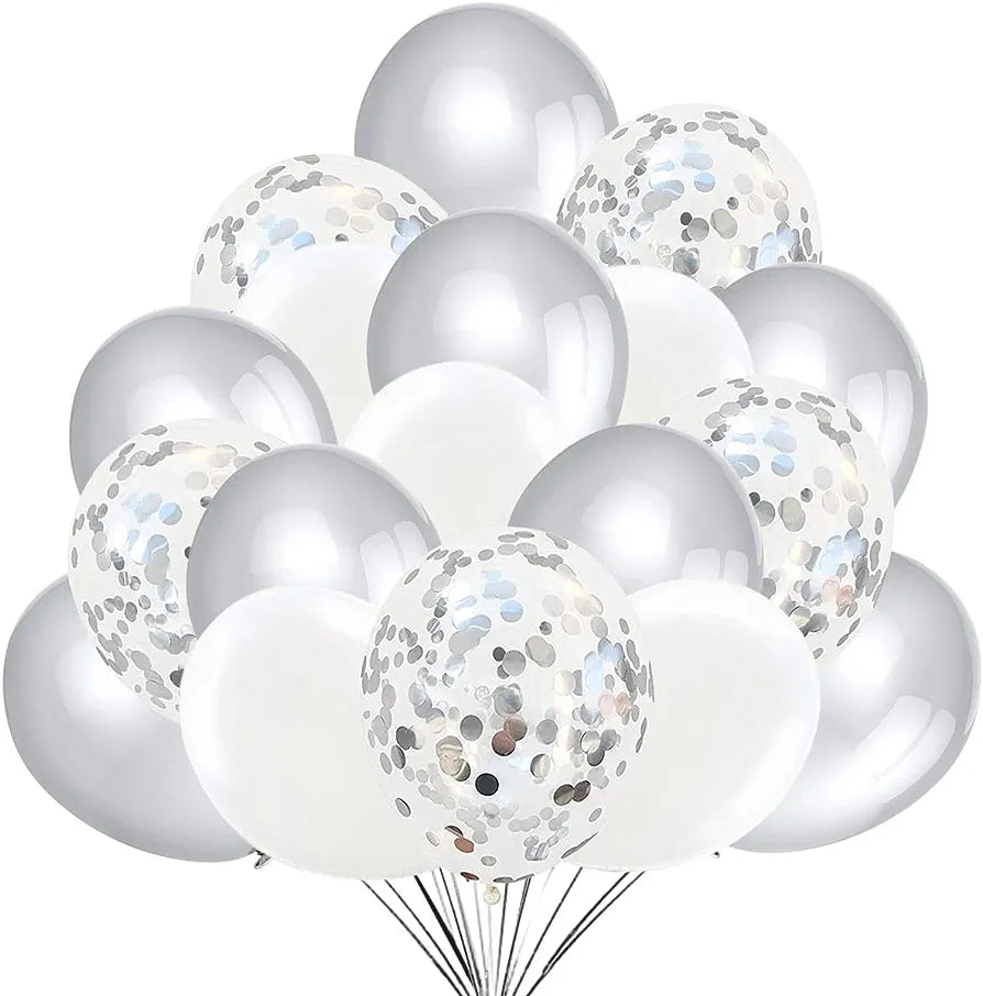 Ballonnenset zilver