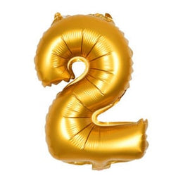 Cijferballon 2 goud
