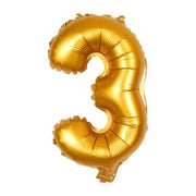 Cijferballon 3 goud