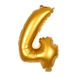 Cijferballon 4 goud
