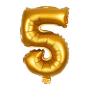 Cijferballon 5 goud
